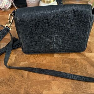 Tory Burch Black Leather Crossbody Bag